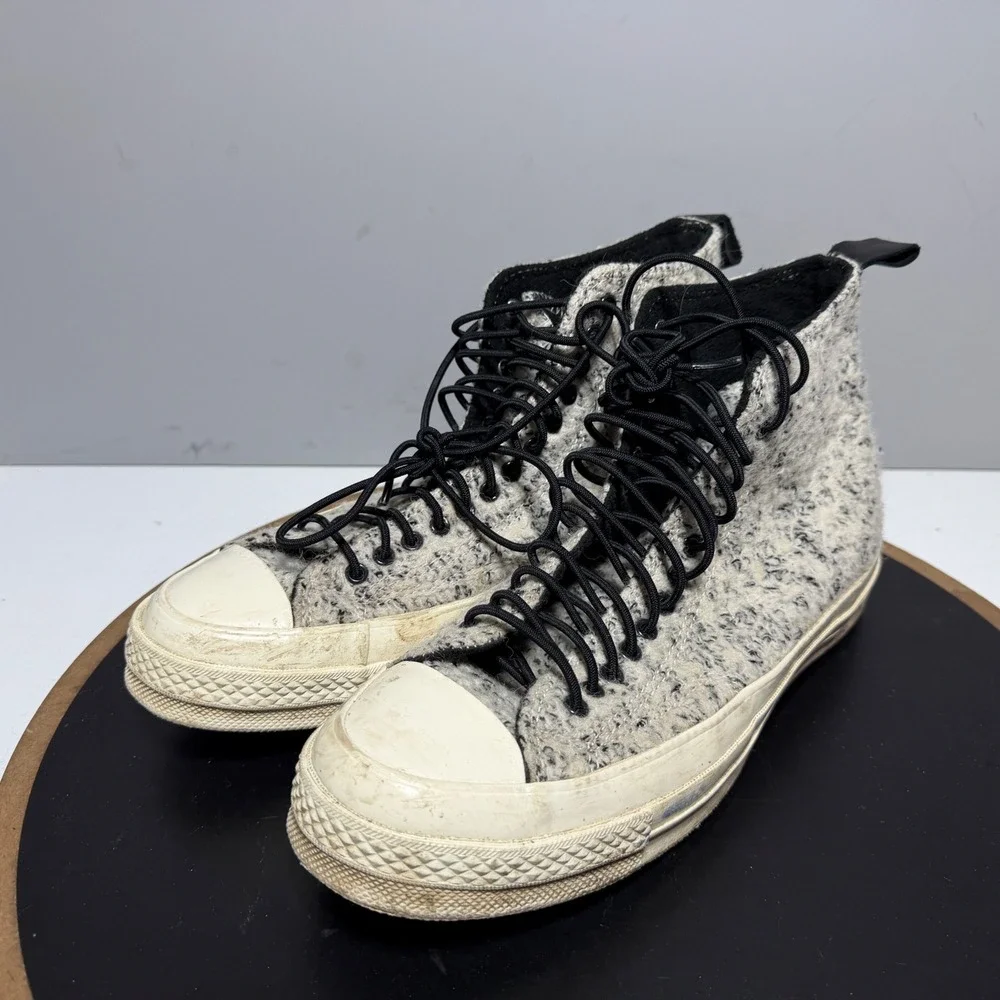 Converse Boucle Wool Chuck Taylor Hi 70' Men‎ 6 Women 8 Boucle Wool Grey White